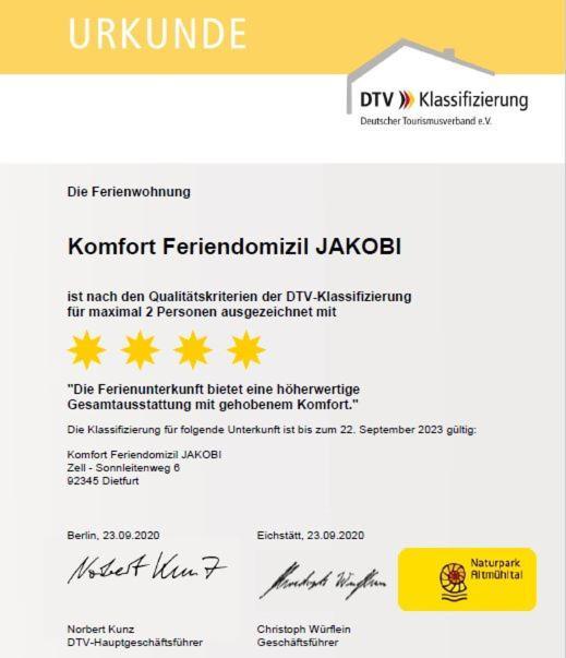 Komfort Feriendomizil Jakobi Dietfurt Exterior photo